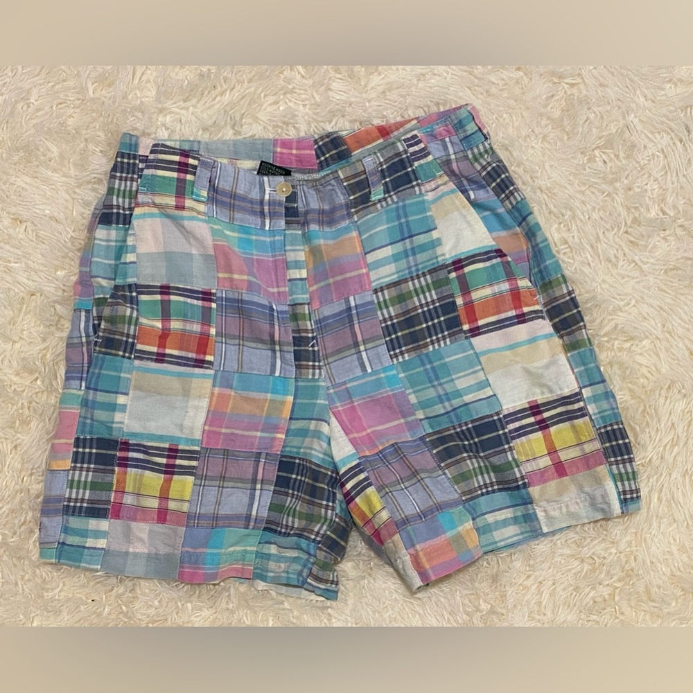 Lauren by Ralph Lauren madras plaid shorts